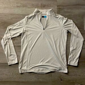 PGA Tour, white, zipper shirt.   Women’s or Men’s.